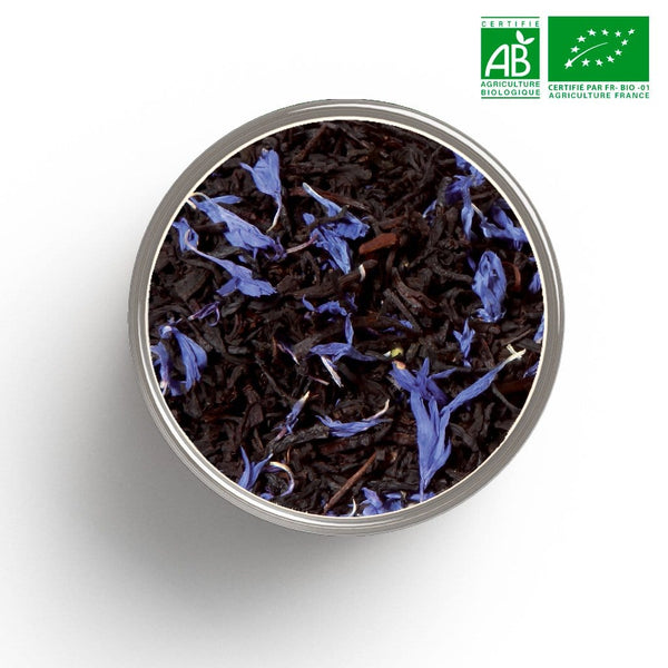 Schwarzer Tee Blue Earl Grey (Bergamotte) BIO in Großpackungen