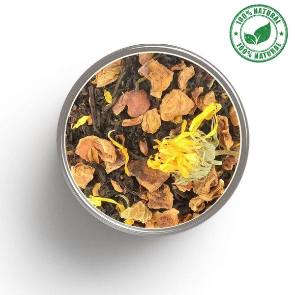 Schwarzer Tee Gourmandise (Pistazie, Mandel, Sahne) in Großpackungen